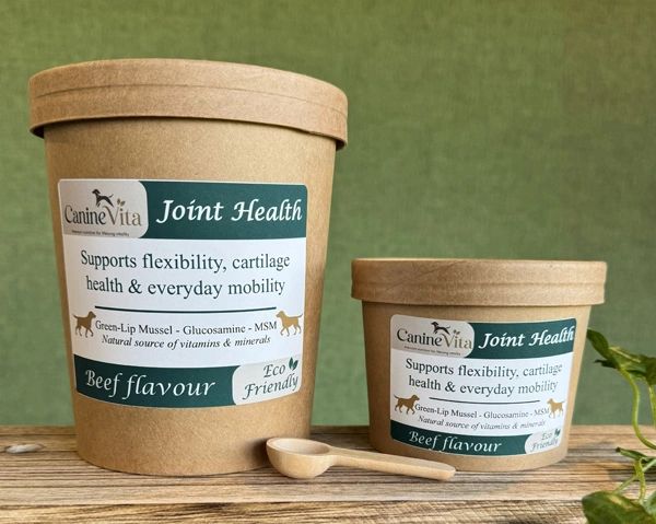 Canine Vita Joint Health Powder in 250g and 750g pots